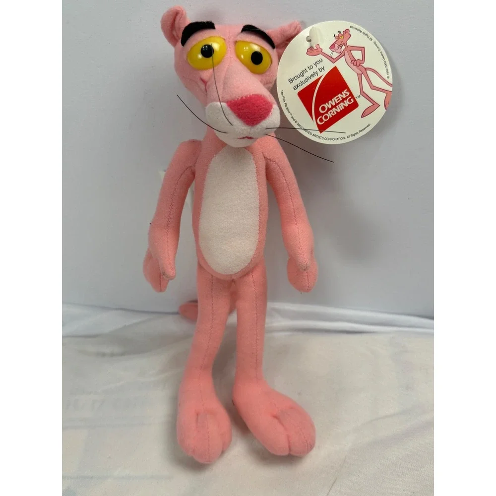 Vintage 2003 Pink Panther Owens Corning Plush Toy Collectible 11 inch NWT